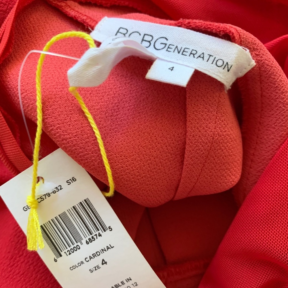 BCBG Red Romper - Picture 5 of 5